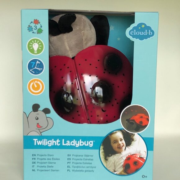 Brand New Sealed Cloud B  Classic Twilight Ladybug™  Nightlight Star Projector - Picture 3 of 11